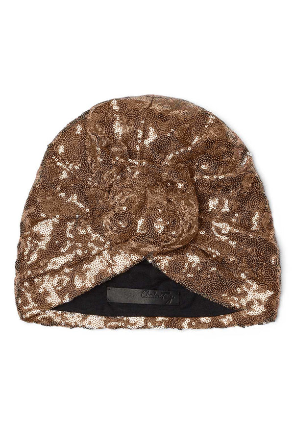 Rose Gold Sequin Turban