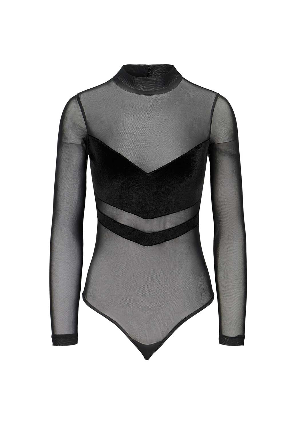 Black Long Sleeve Bodysuit – Charlene Tang - Main Image