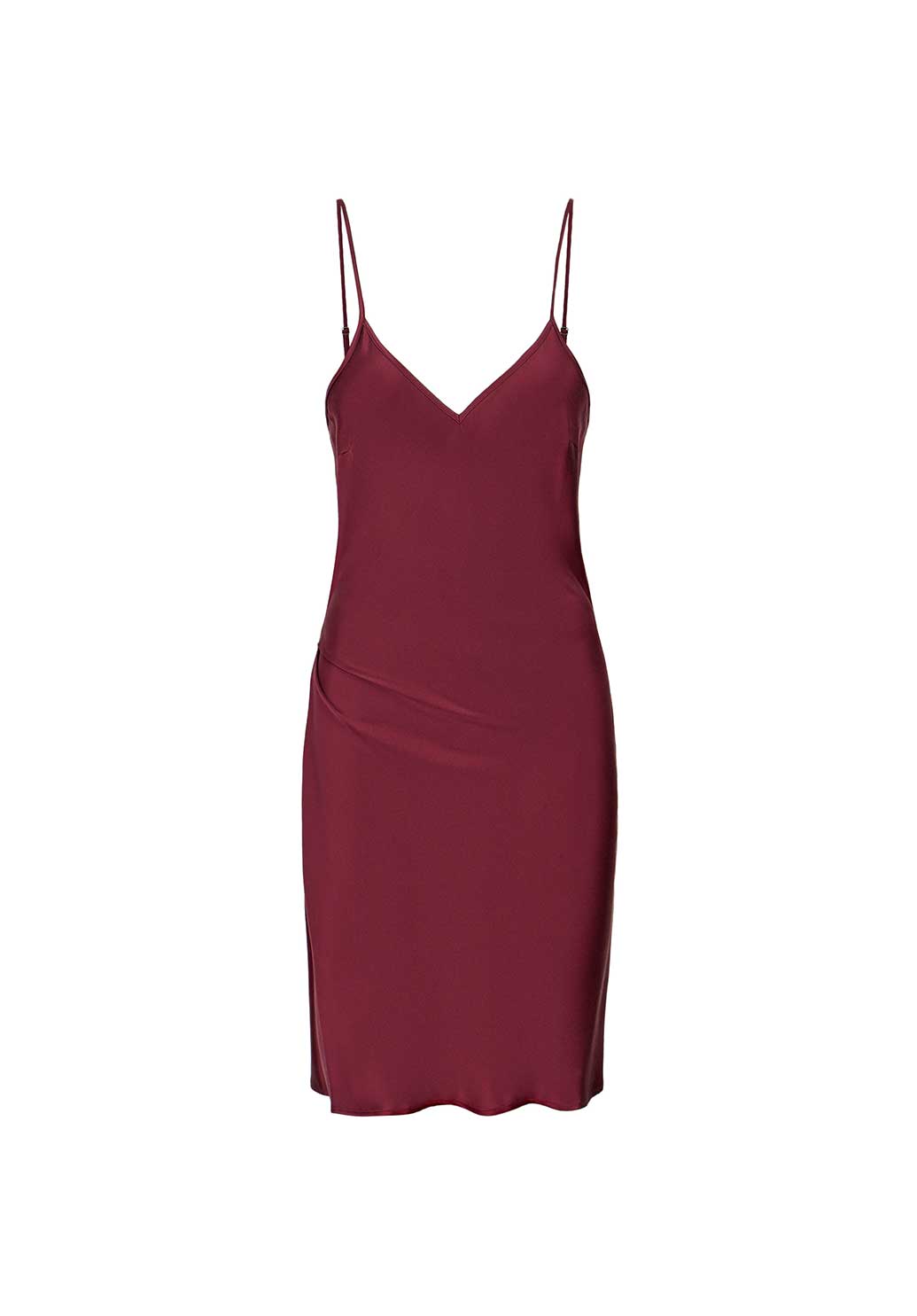 Burgundy Silk Slip Dress Charlene Tang Burgundy Silk Slip Dress Charlene Tang